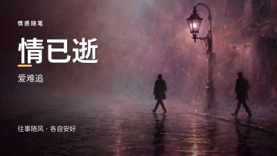 《情已逝，爱难追》